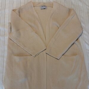 Old Navy Beige Ribbed Cardigan size medium
